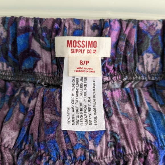 Mossimo Super Wide Leg Flowy Floral Pants - Small - Picture 5 of 5